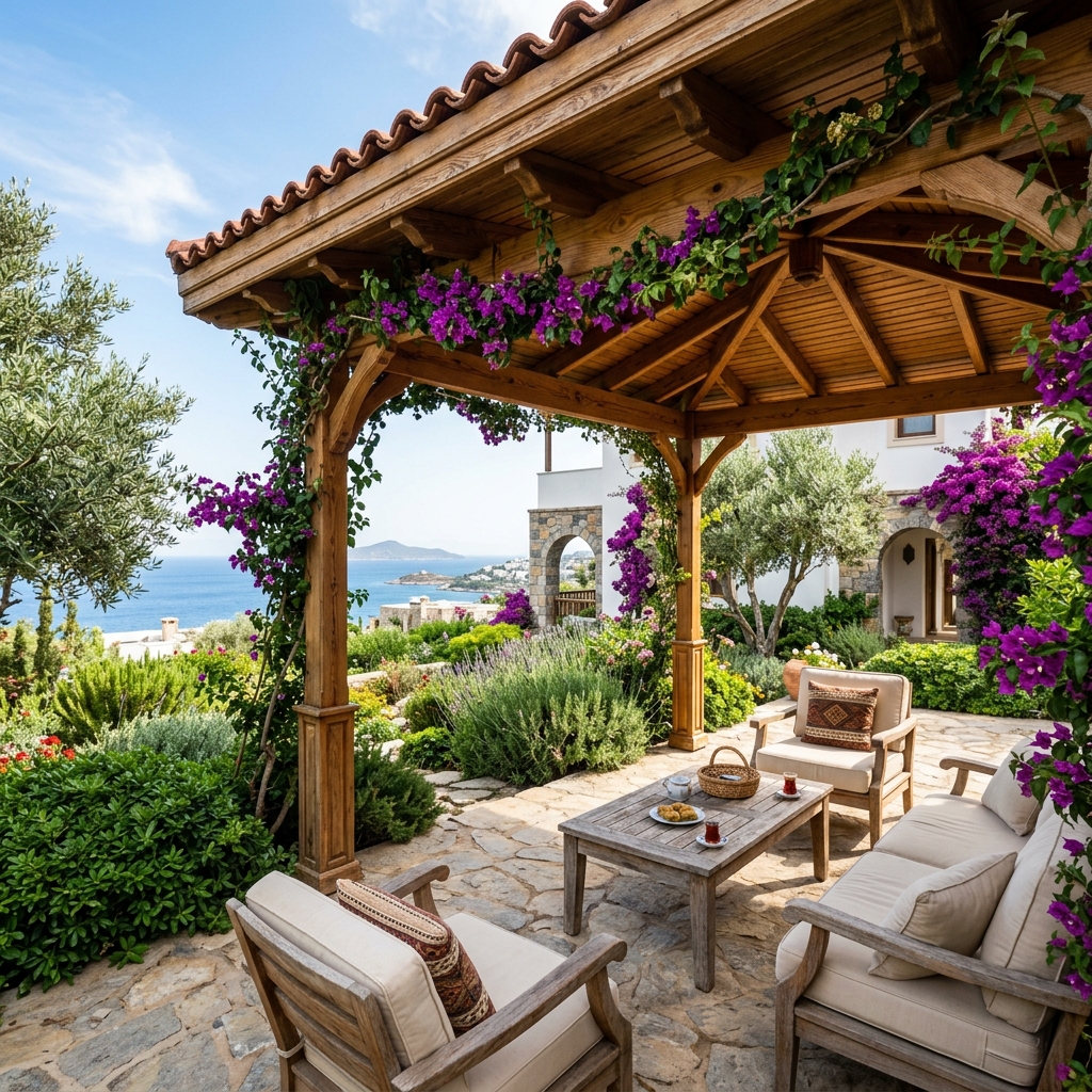 Ahşap Pergola ve Kamelya